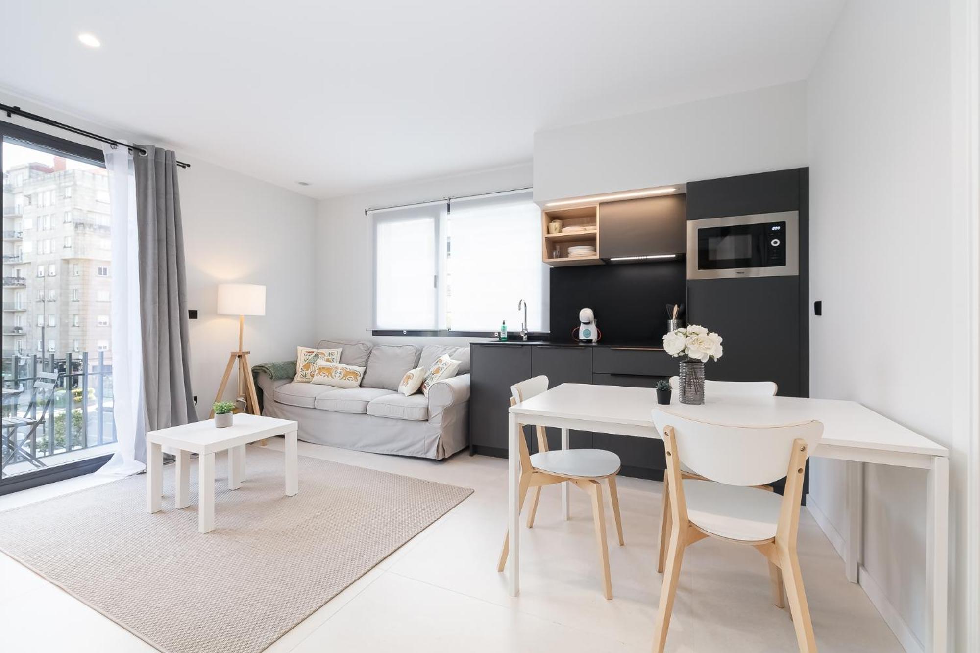 Elegante Y Luminoso En Vigo - Apto 6 By Cabana Rentals ภายนอก รูปภาพ